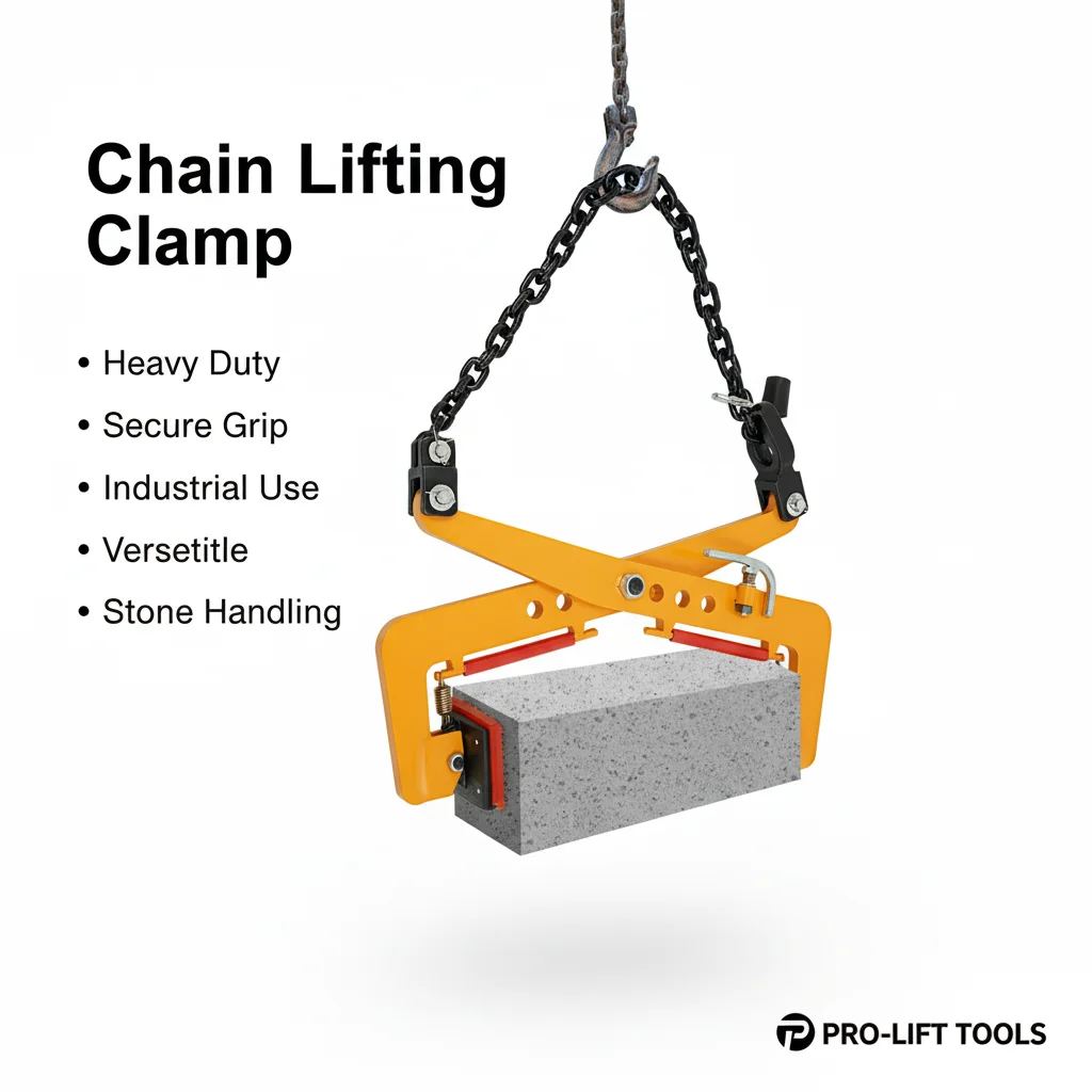 Pince de levage réglable pour pierre, serrage fiable, forte capacité de charge, 12 pouces, type chaîne