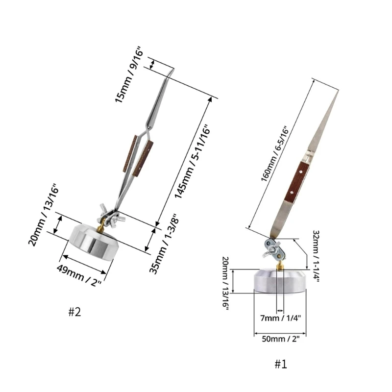 Outil soudage troisième main avec pince à épiler, fabrication bijoux, réparation, pince à souder mains libres avec Base