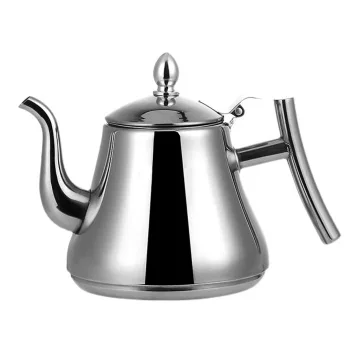 

Stainless Steel Tea Kettle Home Hotel Water Heating Boiling Pot Built-In Filter Swan-Neck Spout Anti-Scald Handle Smooth Flow