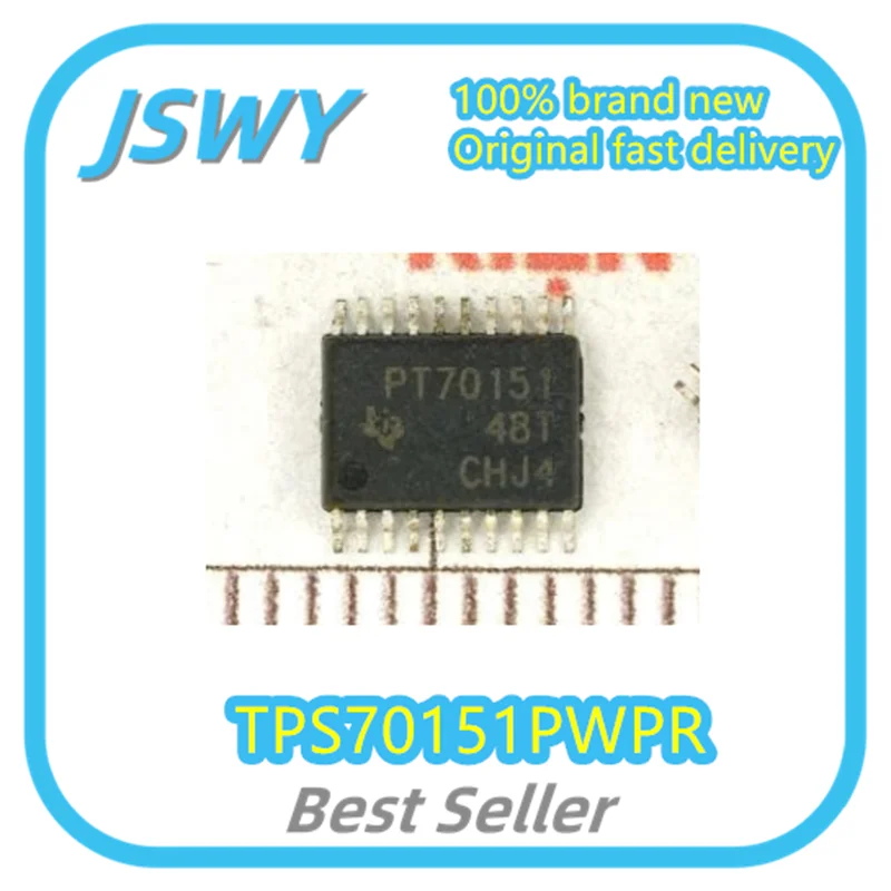 

(5/50pcs) TPS70151PWPR TPS70151 Silkscreen PT70151 HTSSOP-20 Dual Output Low Dropout Regulator Chip IC New Original