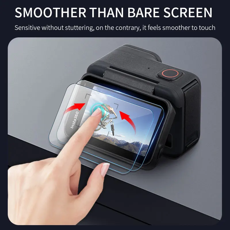 สําหรับ Insta360 Ace/Ace Pro กล้องเลนส์หน้าจอสัมผัสฟิล์ม Protector Anti-Scratch ป้องกันการระเบิดความโปร่งใสสูงฟิล์มชุด