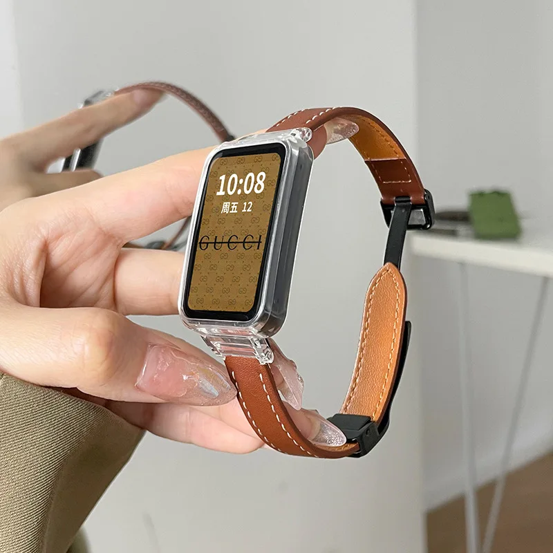 Genuine Leather Strap For Xiaomi Smart band 7 pro Correa Bracelet Watchband For Mi band 7 pro strap Replacement Sport Belt