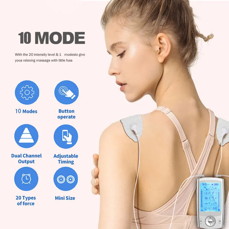 Electrostimulator Physiotherapy Tens Machines Eletric compex Muscle Stimulator EMs Pulse Acupuncture Best Massager For Body Pads