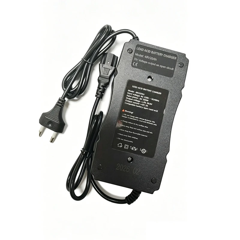 48V 20AH Smart Lead Acid Charger DC59V 3A For Electric Car Motorcycle Dry Wet Battery Group 48V 12AH 14AH 18AH