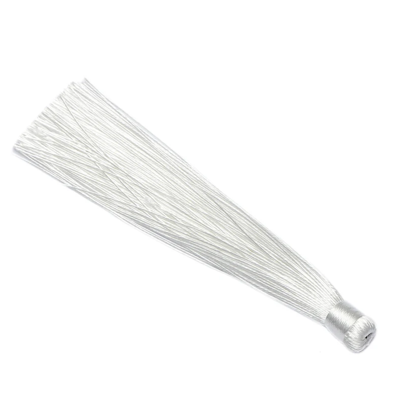 10pcs 12CM Mixed Cotton Silk Tassels Earrings Charm Pendant Satin Tassels for DIY Jewelry Making Findings Materials Components A