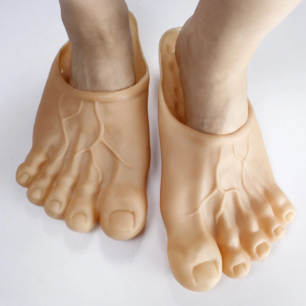 Halloween Holiday Mischievous Toe pantofole Prank Simulation Big Foot Shoes