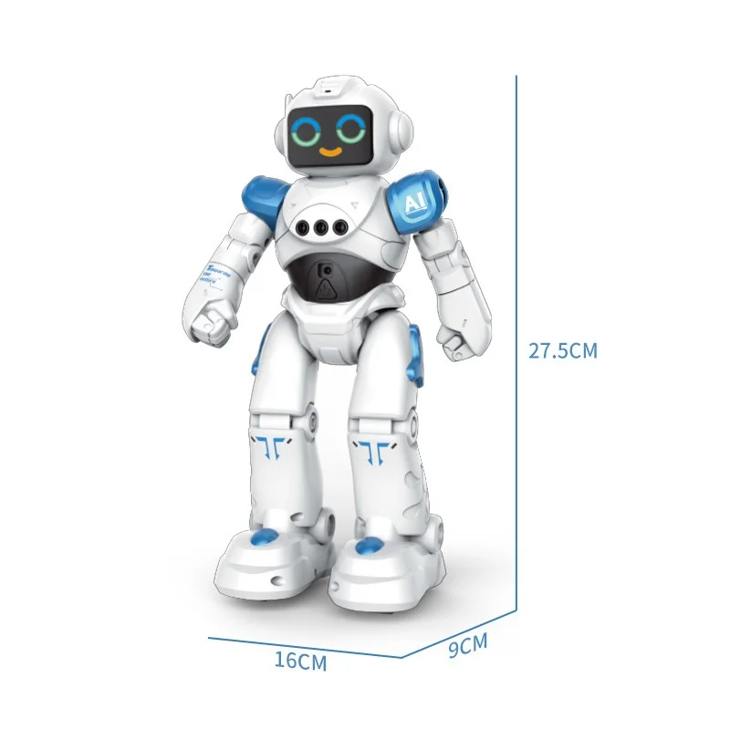 Robot inteligente con Control remoto para niños, juguete multifuncional con Control remoto, programación de diálogo de voz, expresión táctil, gesto de baile