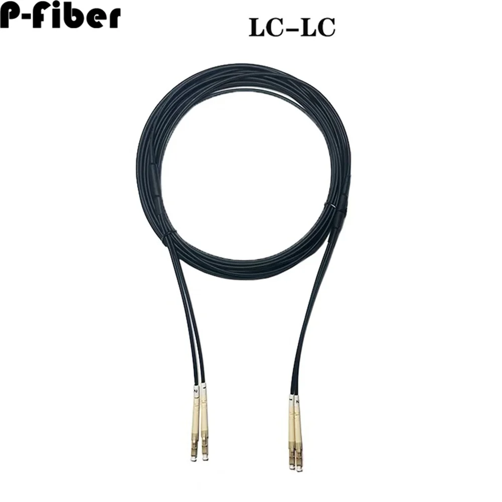 Imagem -06 - Blindado-jumper de Fibra Exterior Om3 Dual Core 5.0 mm 1m300m sc fc st 100m 200m 150m 120m 50m 100m lc