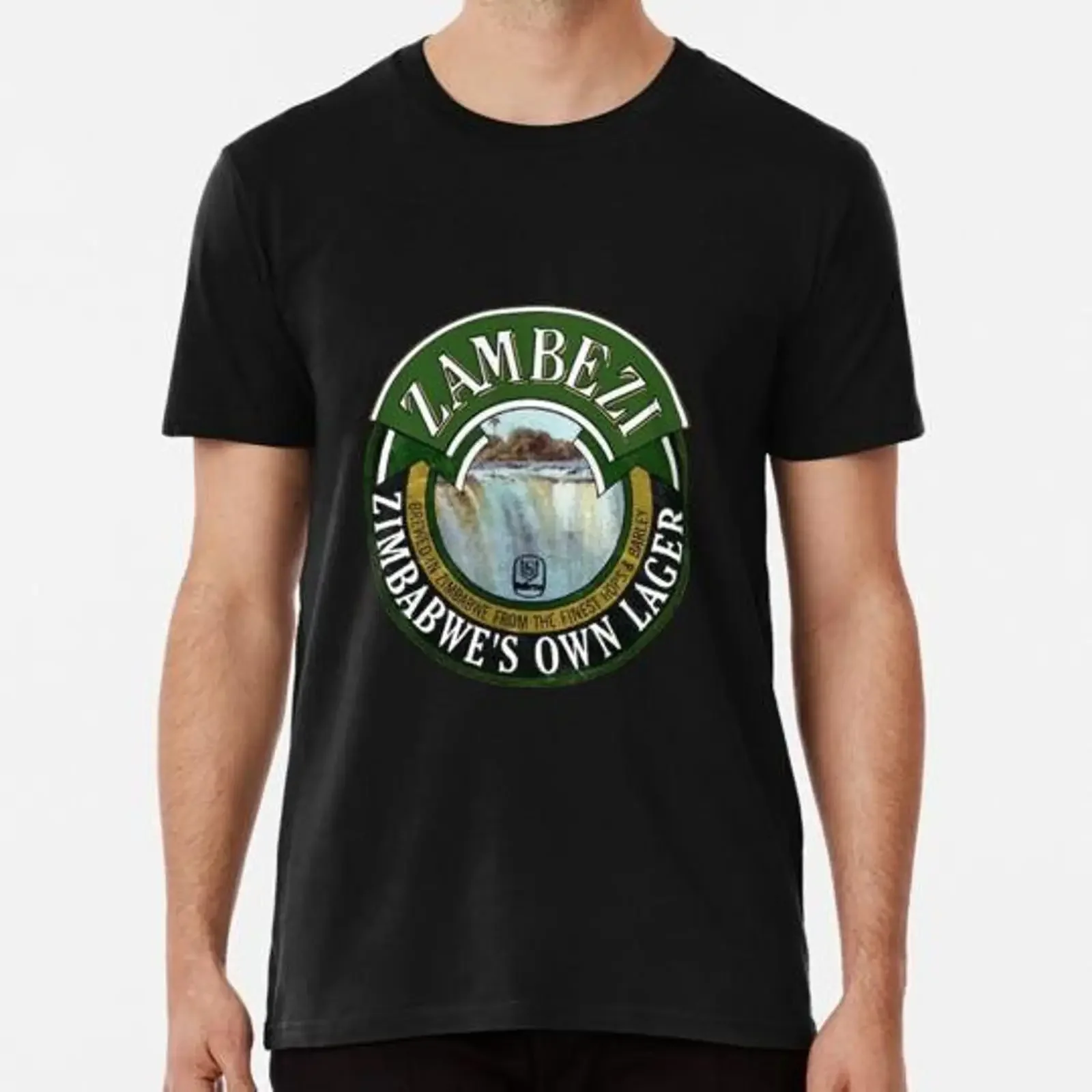 Camiseta Vintage Zambezi Lager Logo Talla S a 5XL Hecha en EE UU vintage Washed Top For Everyday Wear homme Unisex Soft