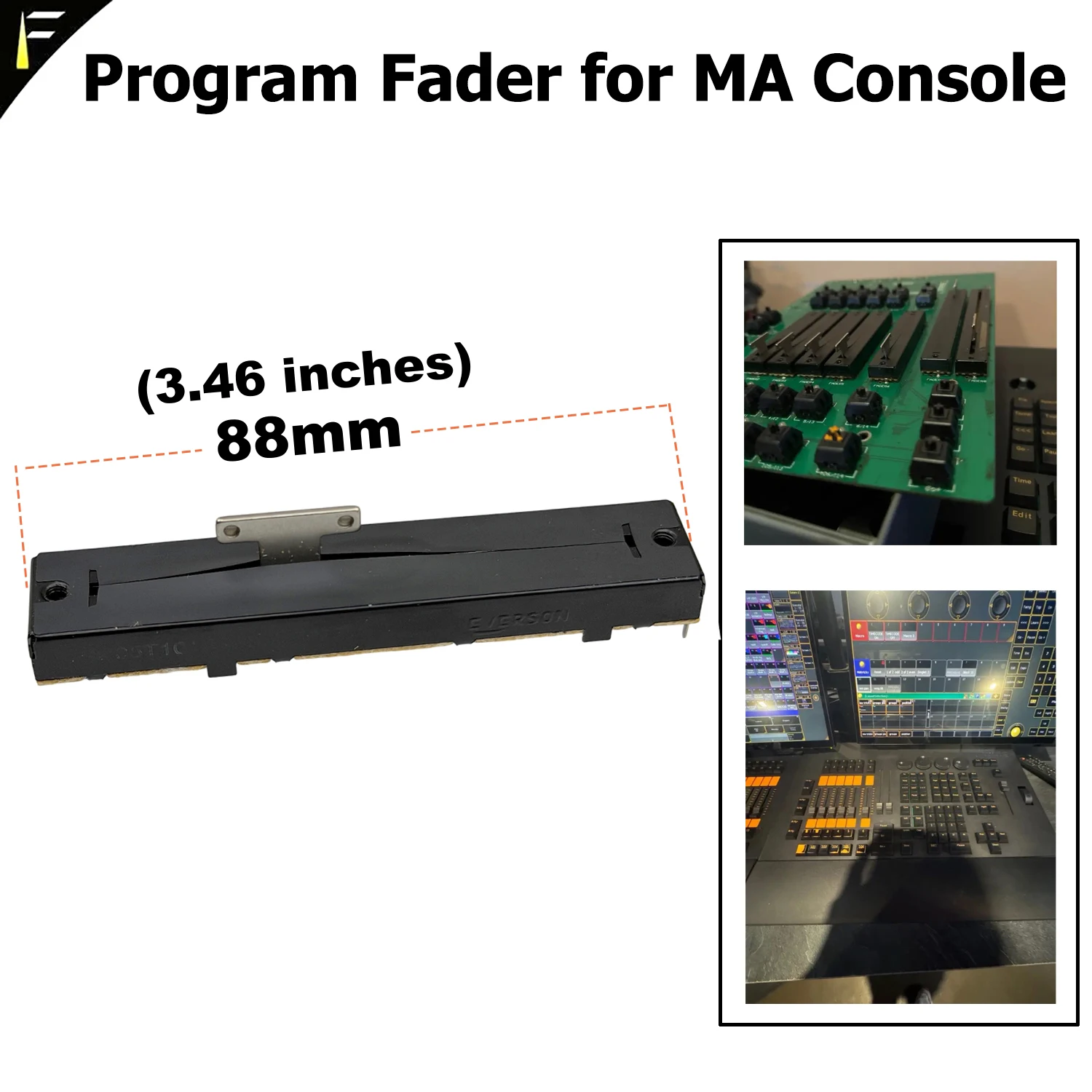Stage Lighting Controller Spare Parts Dedicated Program Fader Replacement for MA Light Console ( Size 88mm 3.46 inches)