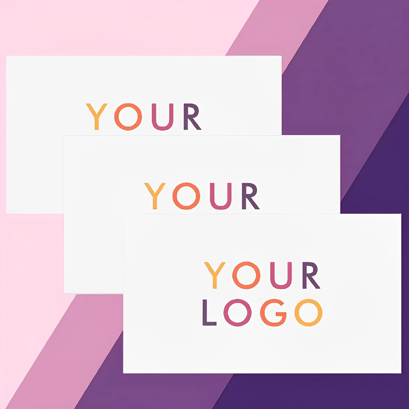 

Bulk Custom Your Logo Cards 1000pcs 9x5.4cm Multistyle for Gift Enclosure Business Branding Decor