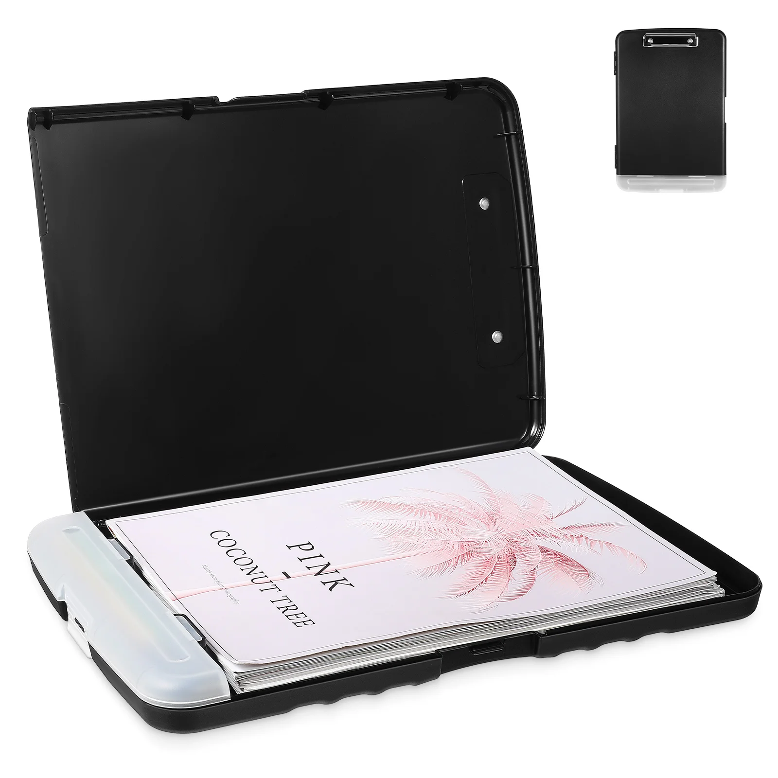 

File Box Portable Project Case Storage Clipboard For Nurse Letter A4 With Pp Plastic Document Holder Binder