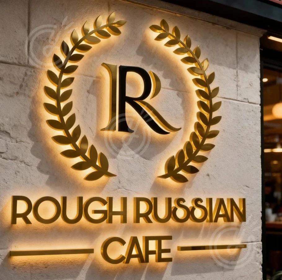 Custom LED Sign 3D Metal Logo Backlit for Business Pupax Laser Storefront Advertising Cut Signboard Channel Neon Letters Design