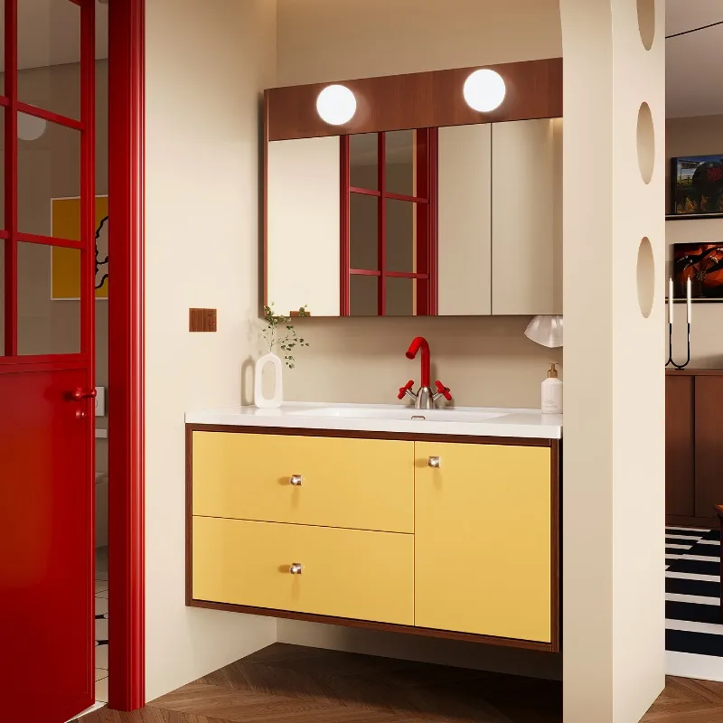 Sink Wall Bathroom Cabinet Gadgets Closet Accessories Display Dressers Drawers Cupboard Storage Paper Gabinete Home Furniture