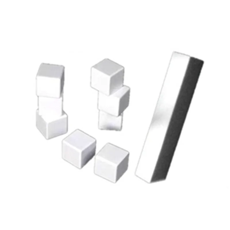 2pcs Alumina ceramic solid square bar 99 al2o3 insulation industrial ceramic block high temperature flat rod