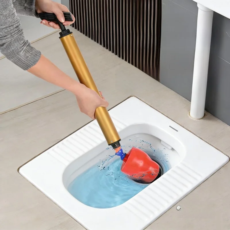 

High Pressure Toilet Drain Cleaner Home Use Sewer Pipe Unblocker Bathroom Tool for Stool Pit Blockage Special Purpose