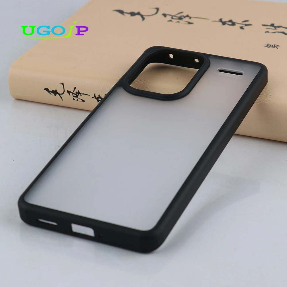 UGOJP Phone Case For Xiaomi Redmi Note 13 Pro 5G Plus Transparent TPU Cover For Redmi Note 13 5G Matte Frosted PC Back Shell