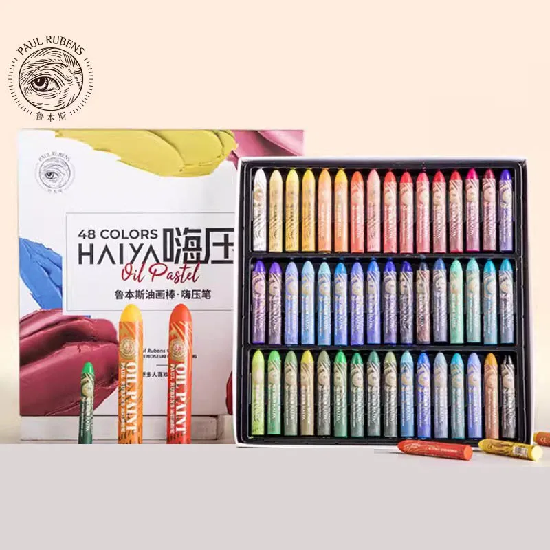 

Paul Rubens Professional Super Soft Oil Pastel 24/48/60/72 Colors Artist HAIYA Soft Pastels Crayon For Painting Art Supplies