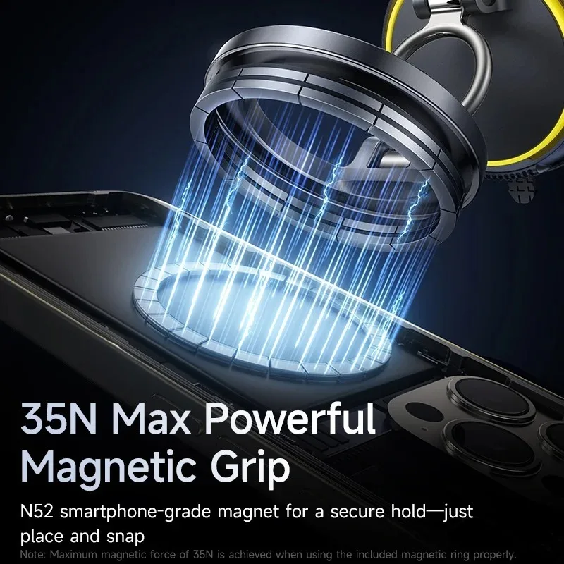 Vakuum-Autotelefonhalterung für Mag-Safe 360 °    Rotation Stärkste magnetische Telefonhalterung für Auto/für iPhone 17 Pro Max Android-Telefone