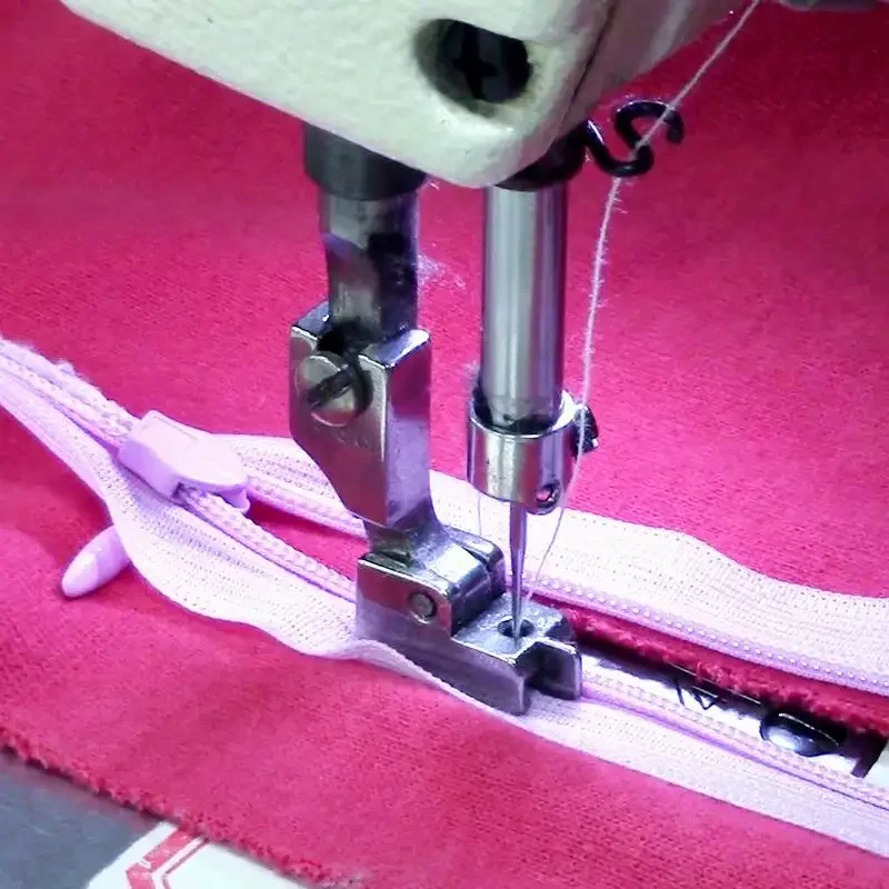 Electric Sewing Machine Flat Car Invisible Zipper Presser Foot All Steel Belt Guide Plate Double Bottom Groove Upper Zipper