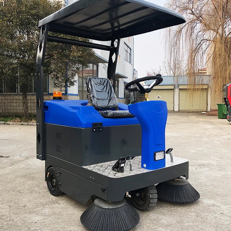 Commercial Outdoor Robotic Floor Sweeper for Underground Parking Lots Ride-On Electric Robot with New Condition