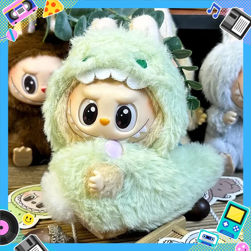 For 15-17cm Labubu Pendant Sitting Baby Shark Bee Dinosaur Cute Dolls Accessories Cute Decoration Little  Plush Clothes