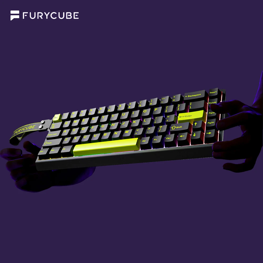 FURYCUBE M68HE Magnetic Keyboard 0.01RT Wired Custom Gamer Keyboard Low Latency Portables 8Khz Polling Rate Gaming Accessories
