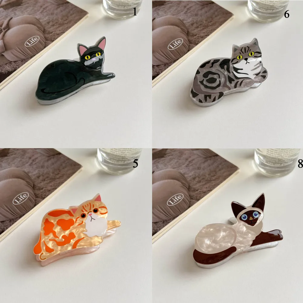 Pince à cheveux en acrylique pour animaux de dessin animé, pince à cheveux créative, barrettes mignonnes pour chiots, griffe de chat et de requin, épingles à cheveux personnalisées, accessoires pour cheveux