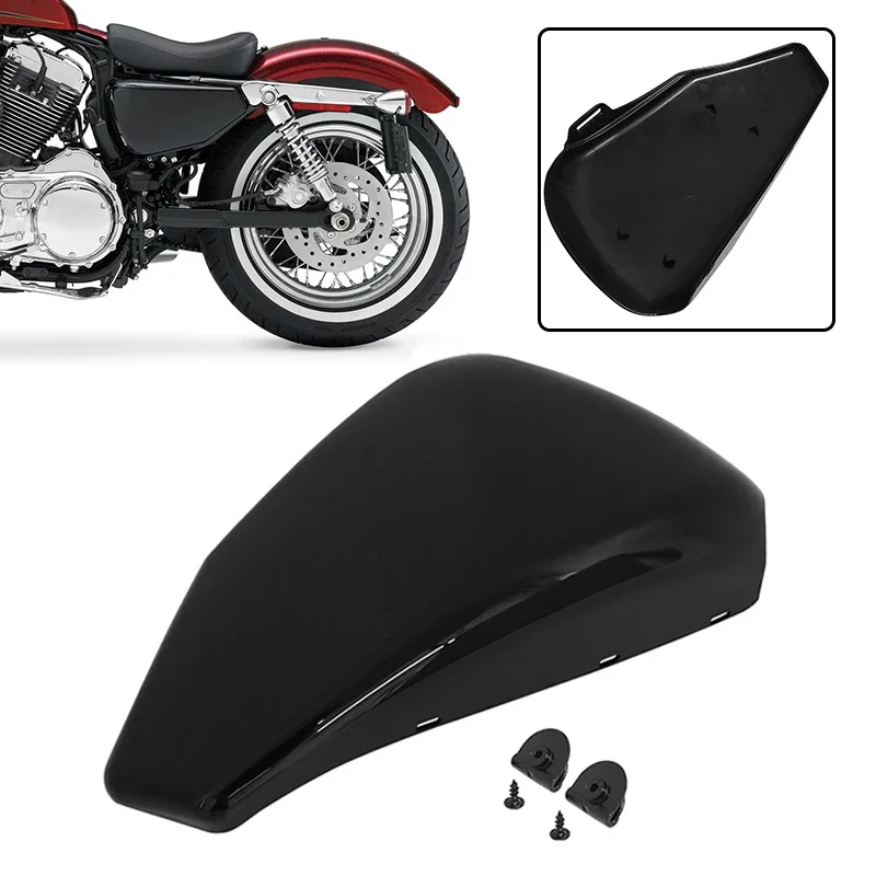 

1 Pc Motorcycle Accessories Gloss Black Left Guard Side Battery Fairing Cover For Harley Sportster XL1200 XL883 XL50 2004-2013