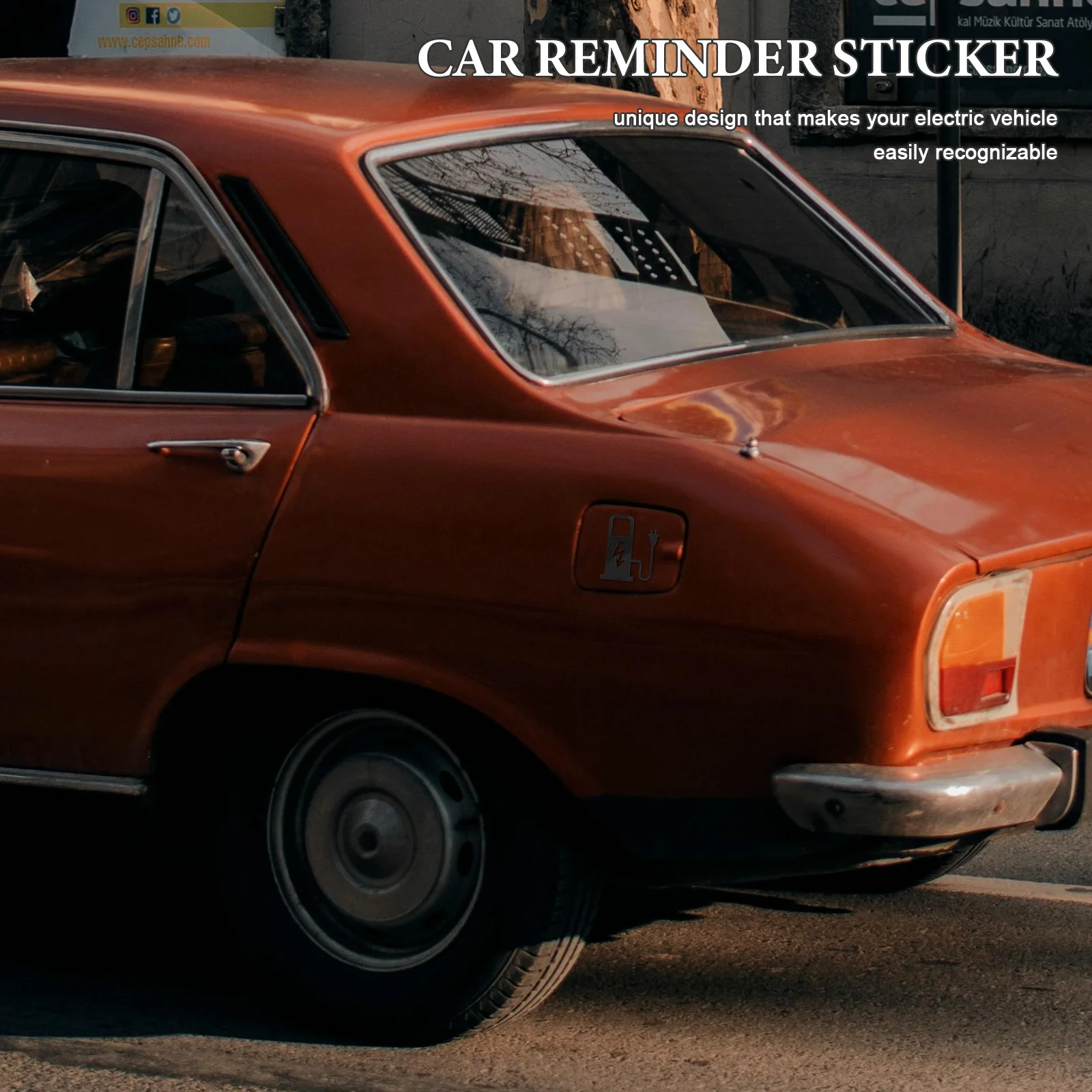 غطاء الزيت التسمية ملصق مقاوم للماء شحن تذكير مائي ل مركبة كهربية سيارة وقوف السيارات تسجيل شحن السيارات ملصق الشارات ل