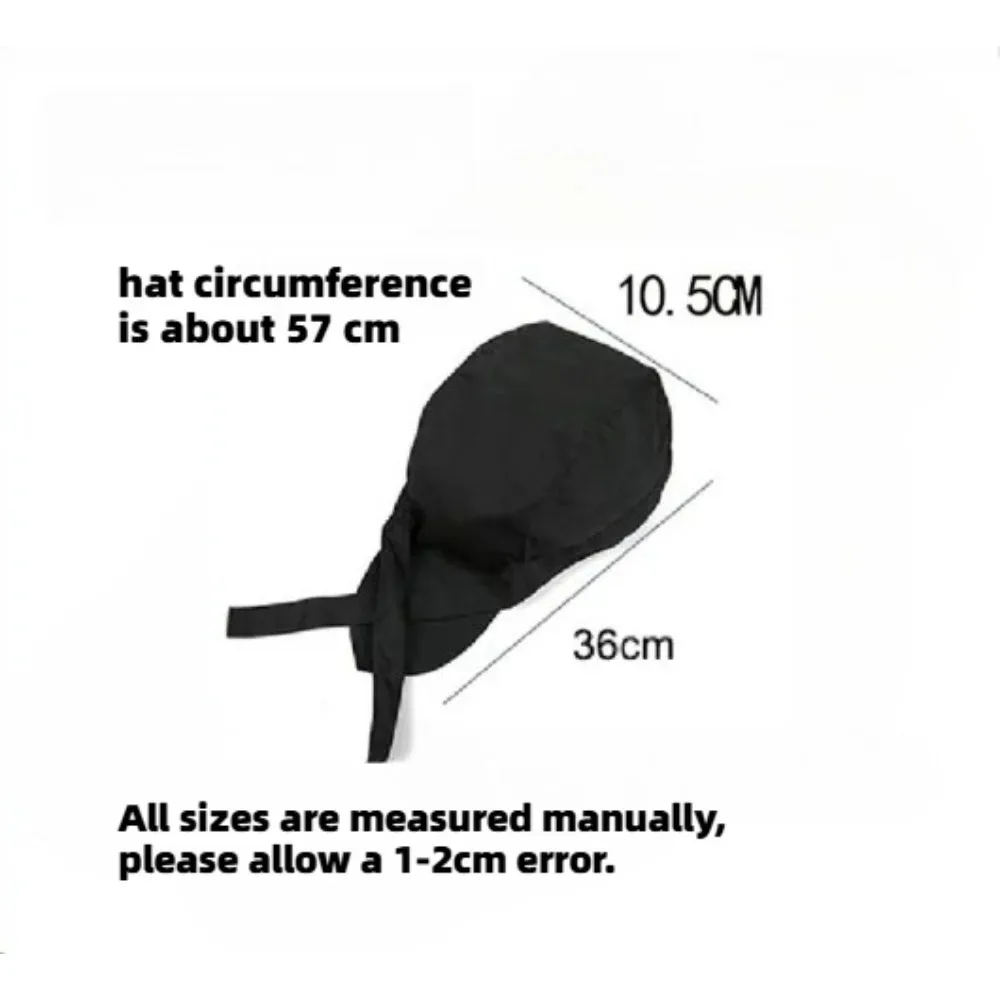 Kitchen Chef Pirate Hat Hotel Catering Cook Caps Adjustable Bakery Waiter Breathable Work Hats BBQ Restaurant Cooking Cap