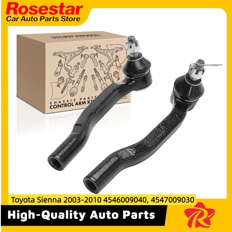 

2 шт. передний левый и правый внешний наконечник рулевой тяги для Toyota Sienna 2003-2010 4546009040, 4547009030