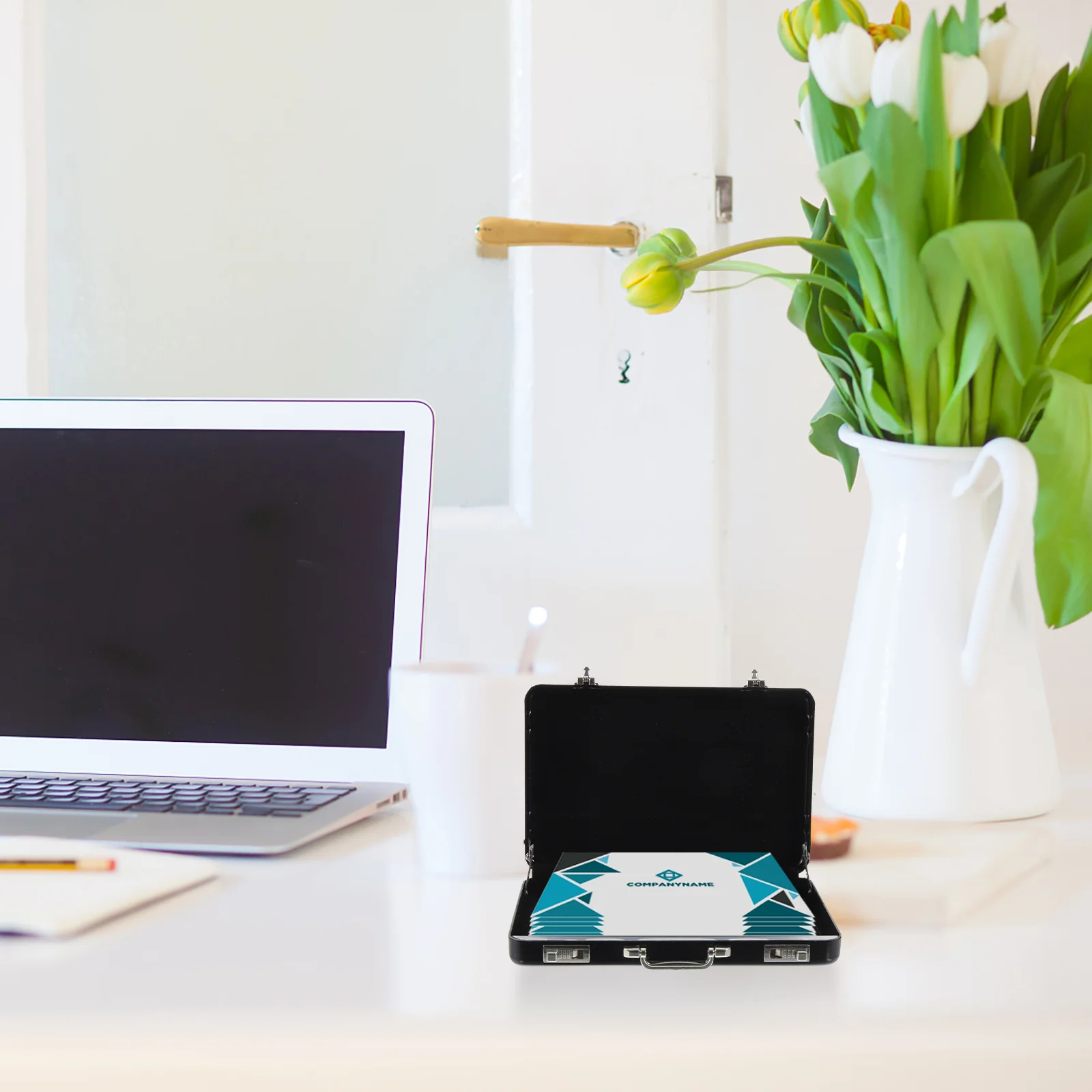 Business Card Case Name Holders Cards Stand Organizer Portable Boxes Mens Wallet