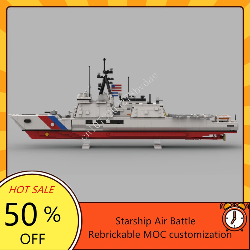 1103PCS MOC USCG Taglierina di sicurezza nazionale Puzzle Nave da guerra Set Assemblaggio Puzzle creativo Regalo di compleanno di Natale Giocattoli per bambini Età