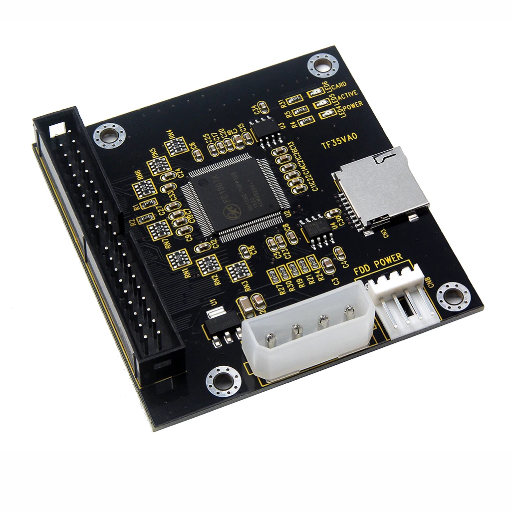 TF MICRO SD إلى IDE3.5 40 Pin القرص محرك لوح مهايئ الناهض بطاقة القدرة يدعم 512GB SDXD بطاقة ATA IDE لأجهزة الكمبيوتر المحمول