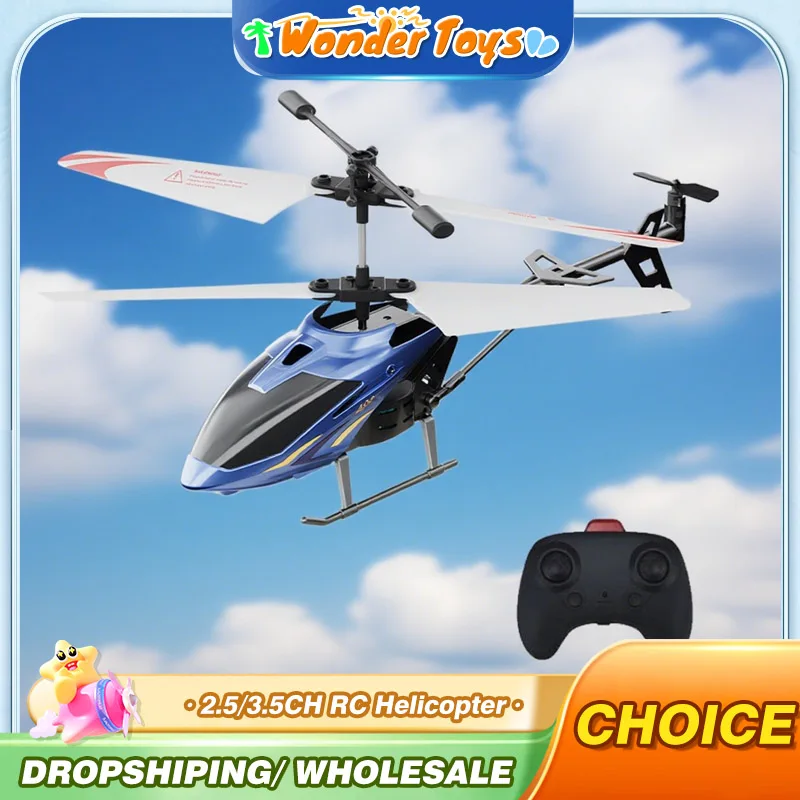 

2.5/3.5Ch Rc Helicopter 2.4G Remote Control Planes Aircraft Fall-Proof Cool Lights Drone Airplane Model for Children Adults Boy