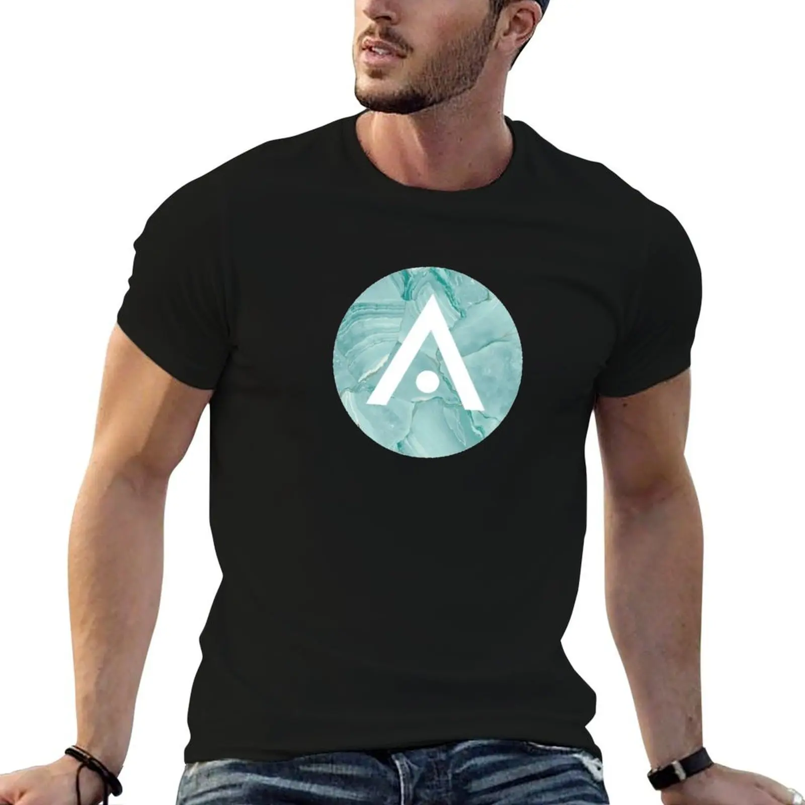 

Green Marble Aveda Logo T-Shirt t shirts for man graphic vintage t shirts for man cotton funny t shirts cotton T-Shirt