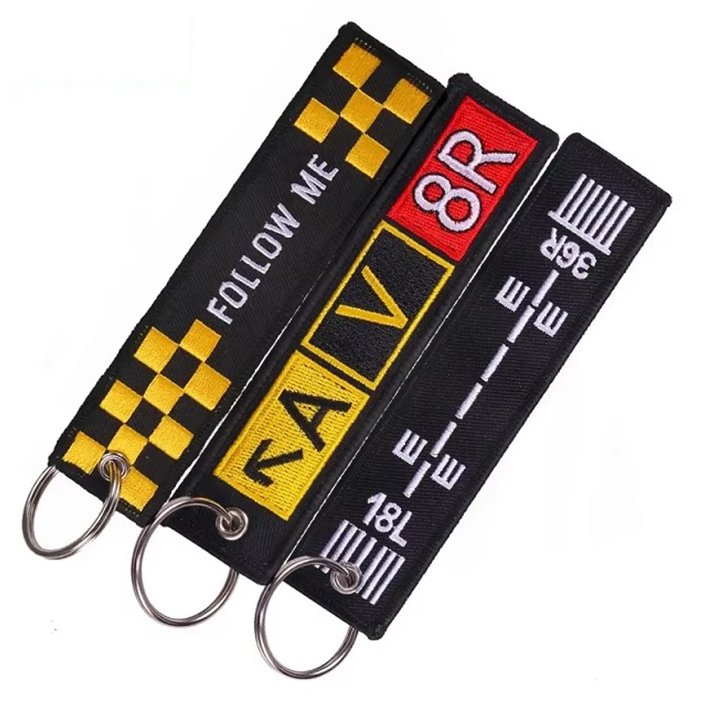 Fashion Pilot Key Chain Bijoux Keychain for Flight Crew Aviation Promotion Gifts Tag Porte Clef OEM Key Ring Mixed 3 PCS/LOT