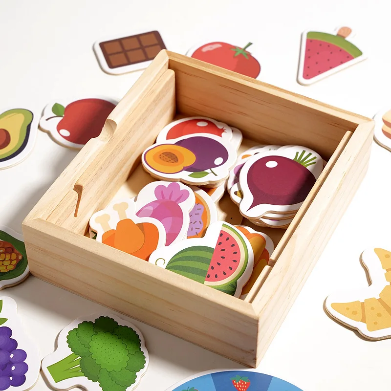 

Wooden Feeding Game Enlightenment Early Education Puzzle Children's Fine Motor Training Play Home Toys