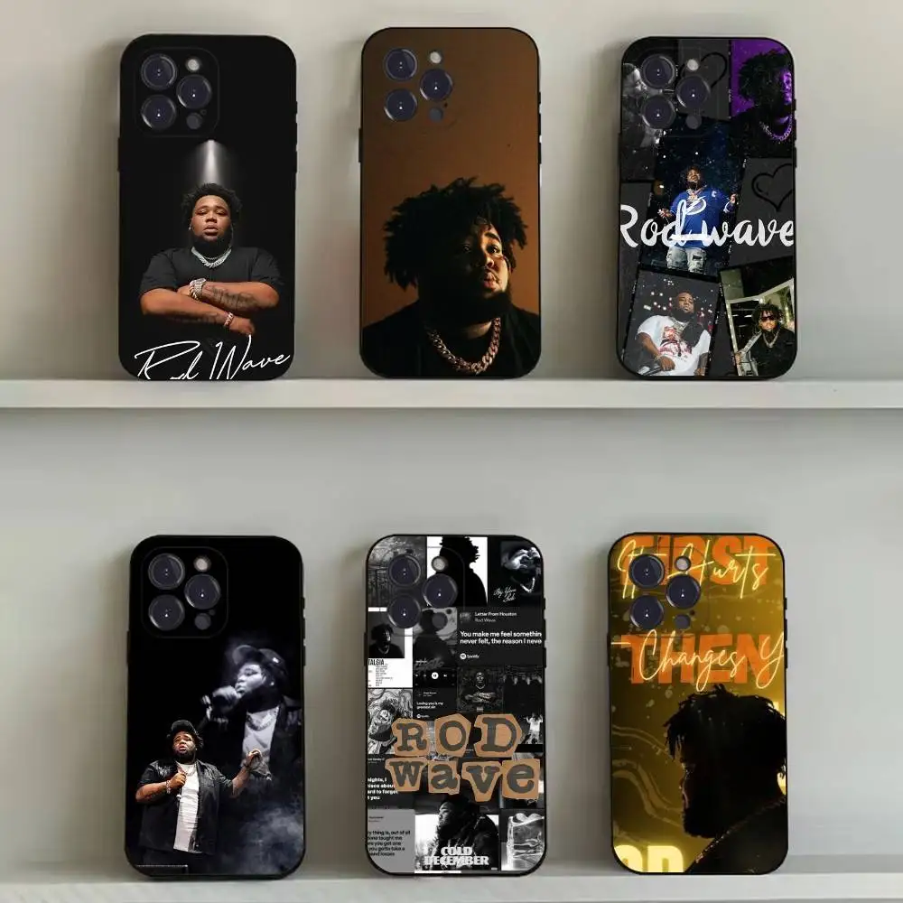

Singer Rod W-Wave Phone Case For iPhone 16,15,14,13,12,11,Pro,Max,Plus,X,XS,SE4,E,Mini,Soft Black Case