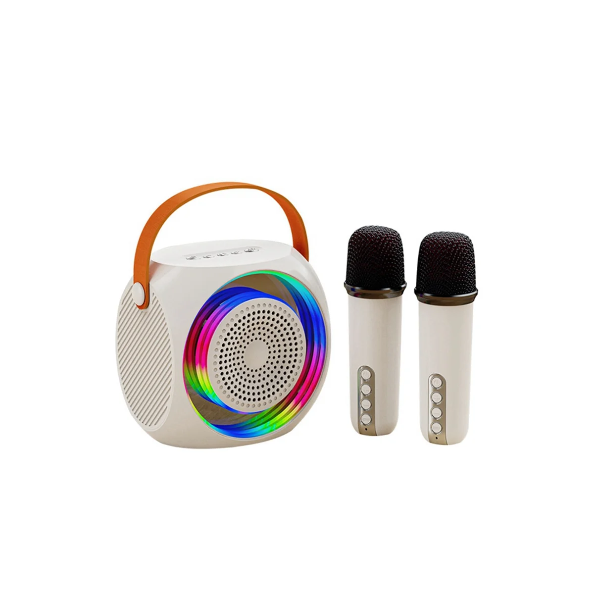 

Portable Bluetooth Karaoke Speaker Machine with 2 Microphones, Suitable for Birthday Gifts Home