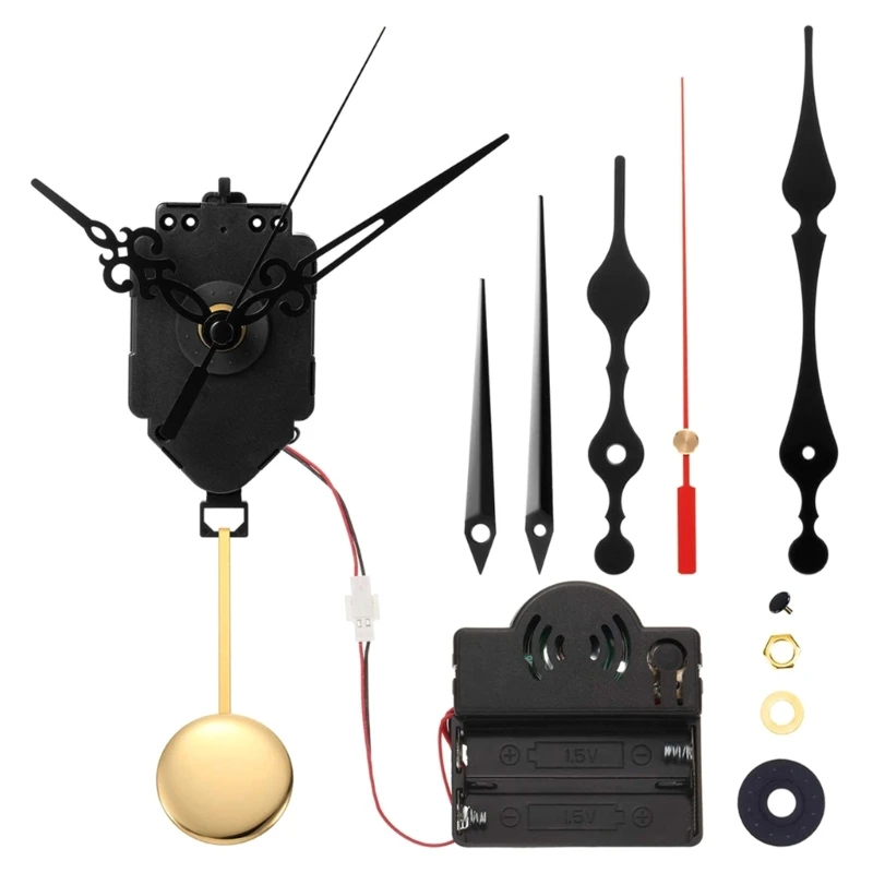 Pendulum Trigger Clock Movement Mechanism Clock with 3 Pairs of Hands Repair Parts Drop shipping