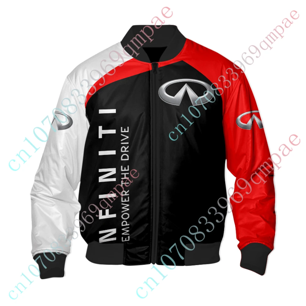 Infiniti Clothing Jackets For Men Techwear Baseball Uniform Bomber Jacket Harajuku Parkas Windbreaker Thick Coats Custom Logo