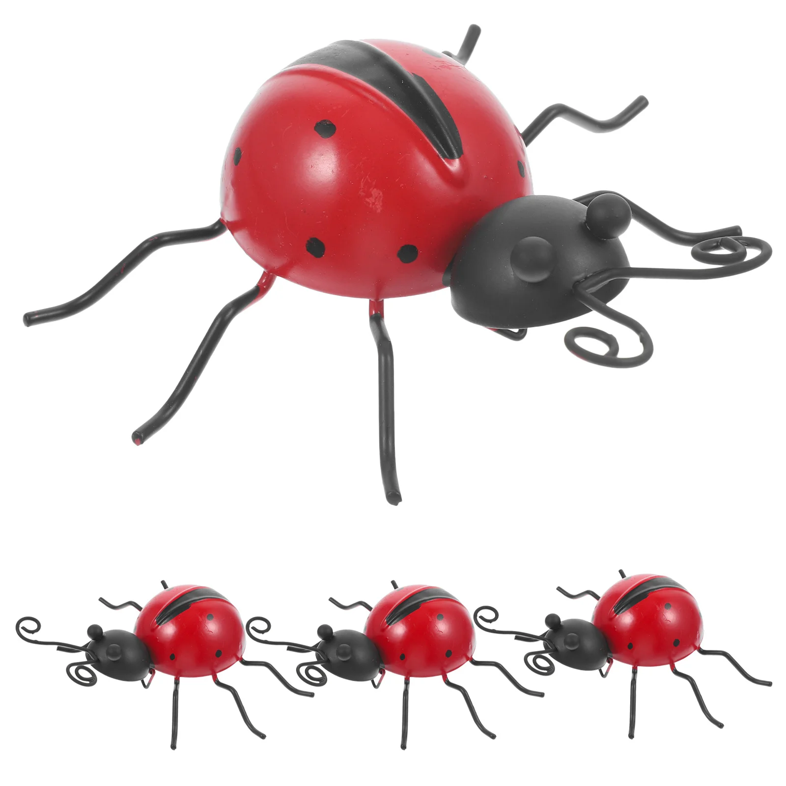 4 قطعة الحديد الفن الخنفساء زخرفة حديقة نابض بالحياة ل ساحة بارك في الهواء الطلق الحديد الخنفساء تمثال ديكور حديقة ديكور ساحة حلية