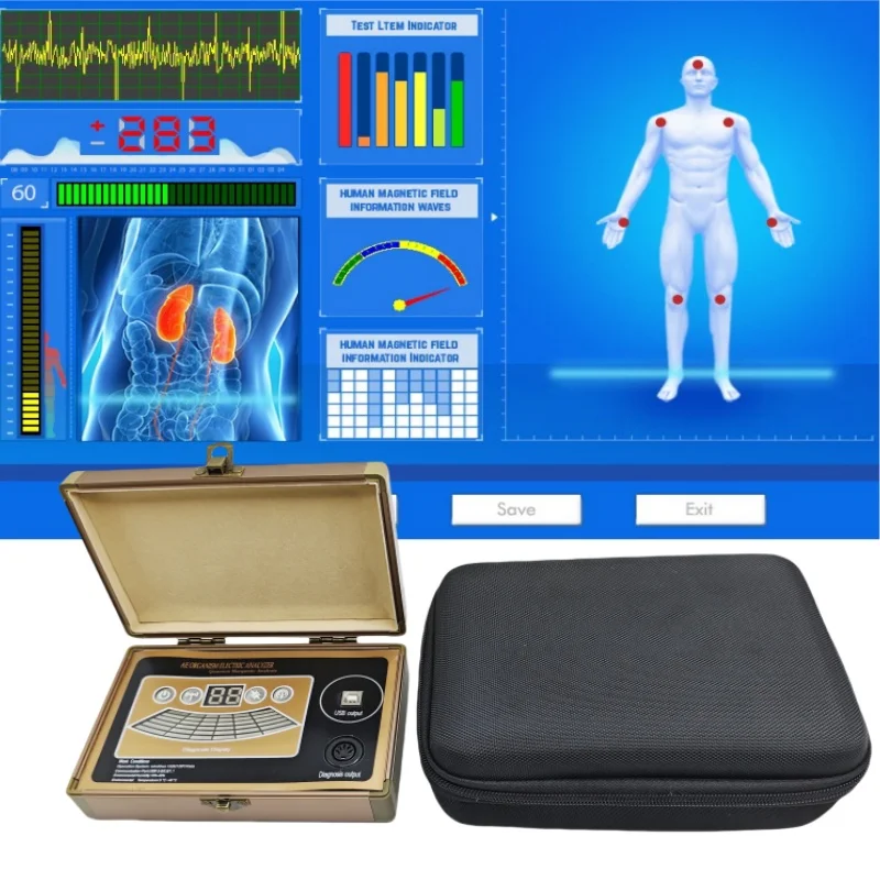 Portable Bioresonance Software Download Power Electricity Mini Quantum Magnetic Resonance Body Scan Health Test Analyzer