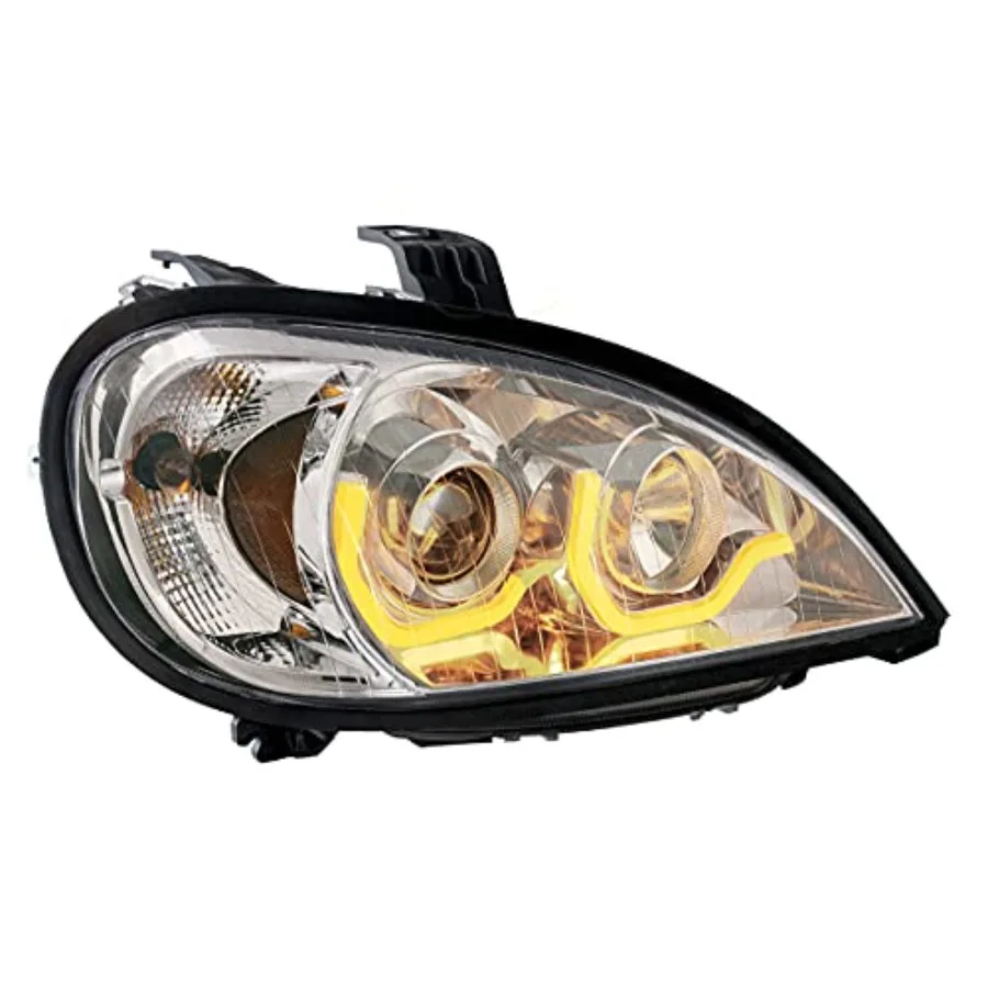 

Хромированная проекционная фара с двойной функцией и световой балкой для пассажирских моделей Freightliner Columbia 1996-2018, прочная металлическая конструкция