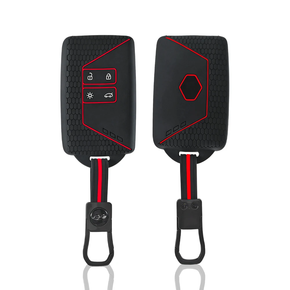 Funda de Silicona para Llave de Coche con Control Remoto 2025 para Renault Captur Koleos Kadjar Arkana Megane Dacia Duster Sandero Stepway