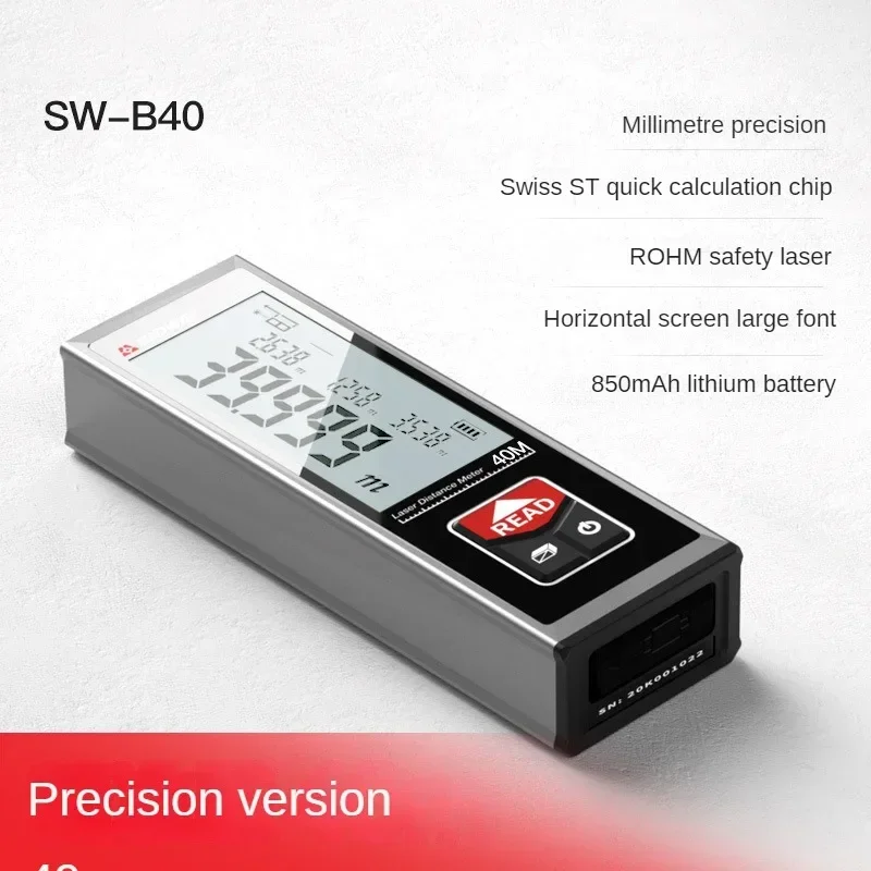 Latest SW-B50 Bluetooth CAD Drawing Infrared Distance Measuring Instrument Electronic Ruler Laser Rangefinder Room Measuring Ins
