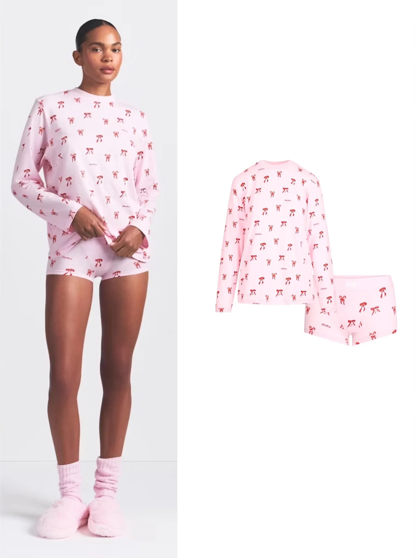 

Cisas 2023, новая домашняя одежда с узлом, повседневный круглый комплект из комбинезона Ne Loose Long Sve, женская мода