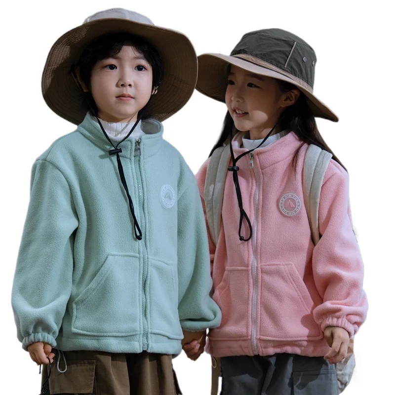 

Autumn Winter Kid Jacket Thermal Fleece Girl Boy Coat Snow Outfit Camping Children Clothes Teenager Plus Size Gender Neutral
